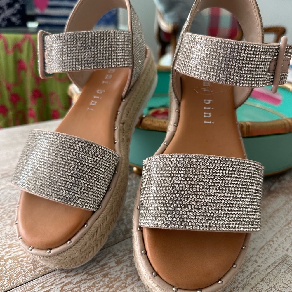 Gianni Bini from Dillards. Rhinestone platform 6.5